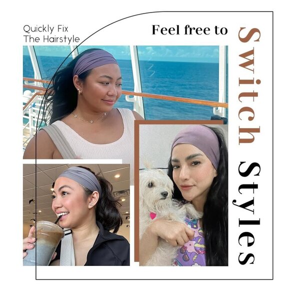 Wide Fabric Headbands for Women Non Slip Comfortable Hair Accessories main image 7